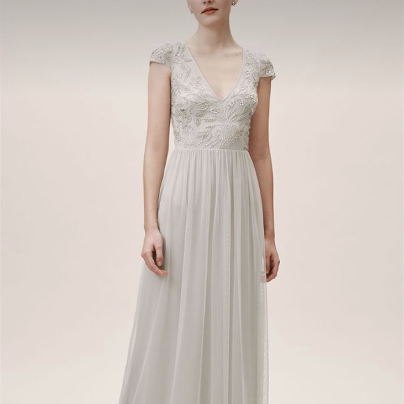 BHLDN Dresses & Skirts - BHLDN Diaz Gown in “Fog”, size 14